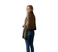 Luxury Silky Pashmina Shawl for Women Elegant Reversible Soft Wrap, Lightweight Scarf for All Seasons (Dark Champagne)