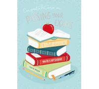Luxury Silver Foil 'Congratulations For Passing Your Exams' Greetings Card by Wishing Well Studios, 7 X 5 Inches