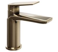 Luxury Sleek Modern Standard Mono Basin Mixer - Brushed Brass