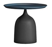 Luxury Small Round Coffee Table with Tray - 48x44cm Lightweight Iron Design for Living Room & Bedroom - Creative Bedside & Corner Table Modern Home Furniture