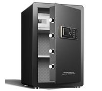 Luxury Smart Home Compartment, Security Keypad, Cabinet Safes LCD Digital Screen Safety Box with Hidden Password Function, Sentry Safe for Office Hotel