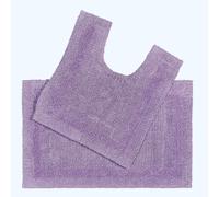 Luxury Soft Cotton Bath Mat & Pedestal Mat 2 Piece Set in 9 Colours