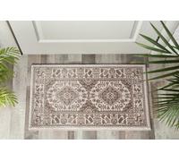 Luxury Soft Extra Large Traditional Zinat Rugs Hallway Runner Rug for Living Room Oriental Rug for Bedroom Decor Dining Room Carpet Kitchen Washable Hall Runner Door Mats (Cream, 60 x 110cm)