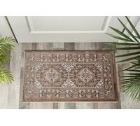 Luxury Soft Extra Large Traditional Zinat Rugs Hallway Runner Rug for Living Room Oriental Rug for Bedroom Decor Dining Room Carpet Kitchen Washable Hall Runner Door Mats (Beige, 60 x 110cm)
