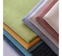 Luxury Soft Plain Velvet Fabric for Curtain Cushion Caravan Sofa Upholstery Fabric,Thick Chenille Material,21 Colors,Sold by The Meter