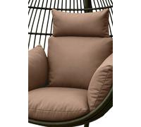 Luxury Soft Waterproof Egg Chair Cushion Swing Chair Garden Seat Homescapes Beige One Size