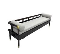 Luxury Solid Wood Bed End Stool - New Chinese Style Bedside Seat Medium Shoe Bench for Bedroom Sofa & Couch - Elegant Design for Modern Interiors
