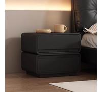 Luxury Solid Wood Nightstand - Modern Minimalist 2-Drawer Bedside Table for Bedroom & Living Room Furniture, Elegant Design, Durable & Stylish Storage Solution