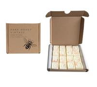 Luxury Soy Wax Melts Gift Set - 16 Highly Scented Melts in Lemongrass & Ginger, Pear & Freesia, Dark Pomegranate, Black Plum & Rhubarb - Perfect for Gifts" (Dark Honey & Vintage)