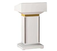 Luxury Speech Podium with Spacious Storage - Modern Lectern for Churches Schools and Events - Stylish Pulpit Stand Reception Desk Teacher's Podium
