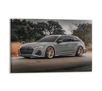 Luxury Sports Car Poster for The RS6 Avant in Golden Hour Poster Decorative Painting Canvas Wall Posters And Art Picture Print Modern Family Bedroom Decor Posters 08x12inch(20x30cm)