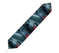 Luxury Sports Car Table Runner for Dining Table, Short Plush Runners Washable & Durable Tablerunner Modern Home Decor for Wedding, Kitchen, Holiday 200*33cm