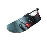 Luxury Sports Car Water Shoes for Men Women, Lightweight Stretch Swim Shoes with Anti-Slip Rubber Sole, Quick-Dry Aqua Socks for Pool, Beach, Surfing, Style, 4 Women/4 Men