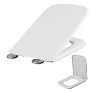 Luxury Square Heavy Duty Soft Close Toilet Seat with TOP FIXING Hinges