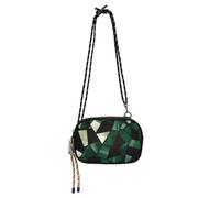 Luxury Stained Glass Cyan Black Fashion Sling Purse Crossbody for Mens Beauty with Adjustable Strap Handbags Take a walk bolsa de mano para mujer elegante