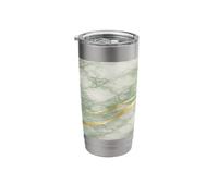 Luxury Stone Drinkware Green Sage Abstract Stainless Steel Insulated Tumbler