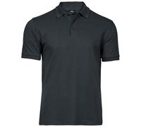 Luxury Stretch Pique Polo Shirt TEE JAYS Dark Grey 5XL