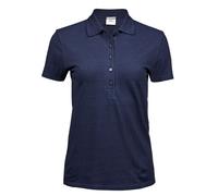 Luxury Stretch Short Sleeve Polo Shirt TEE JAYS Mid Blue L