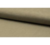 Luxury Stretchy Faux Suede Suedette Fabric Material - Light Khaki, Precut, 1Mtr-145cmx100cm