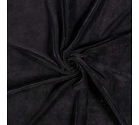 Luxury Stretchy Soft Velvet Velour Fabric Material - Black, 1MTR 150x100cm