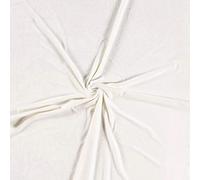 Luxury Stretchy Soft Velvet Velour Fabric Material - Off White, 1MTR 150x100cm