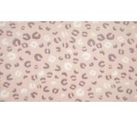 Luxury Super Soft Coral Cuddle Fleece Fabric Material - Leopard Rose, 1Mtr 150cmx100cm