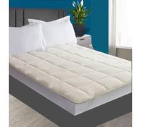 Luxury Super Soft Warm Teddy Fleece Mattress Topper, 2cm Deep Thick Cosy Fleece For Extra Comfort & Warmth Bed Topper Enhancer With Corner Straps (Single)