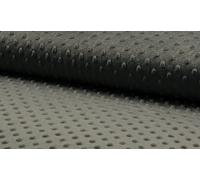 Luxury Supersoft DIMPLE Cuddle Soft Fleece Fabric Material - DK Grey, 1Mtr 150cmx100cm