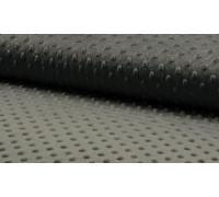 Luxury Supersoft DIMPLE Cuddle Soft Fleece Fabric Material - DK Grey, Precut - 1Mtr - 150cmx100cm