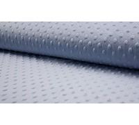 Luxury Supersoft DIMPLE Cuddle Soft Fleece Fabric Material - Dusty Blue, 1/8Mtr 50cmx37cm