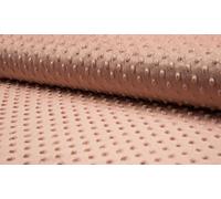 Luxury Supersoft DIMPLE Cuddle Soft Fleece Fabric Material - Dusty Pink, 1/4Mtr 75cmx50cm