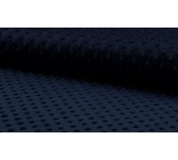 Luxury Supersoft DIMPLE Cuddle Soft Fleece Fabric Material - Navy, 1/8Mtr 50cmx37cm