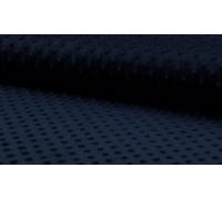 Luxury Supersoft DIMPLE Cuddle Soft Fleece Fabric Material - Navy, Precut - 1Mtr - 150cmx100cm