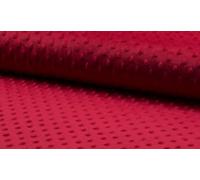 Luxury Supersoft DIMPLE Cuddle Soft Fleece Fabric Material - RED, Precut - 1Mtr - 150cmx100cm