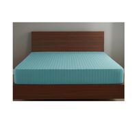 Luxury T250 Satin Stripe 100% Cotton Fitted Sheet - Deep 30cm Box, Soft Breathable Hotel-Style Bed Sheet, Premium Durable Cotton Bedding