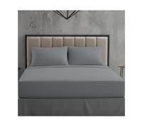 Luxury T250 Satin Stripe 100% Cotton Fitted Sheet - Deep 30cm Box, Soft Breathable Hotel-Style Bed Sheet, Premium Durable Cotton Bedding