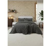 Luxury Teddy Cord Design Bedding Set Ultra Soft Cozy Stylish Comfort Grey