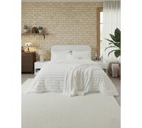 Luxury Teddy Cord Design Bedding Set Ultra Soft Cozy Stylish Comfort White