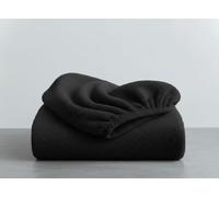 Luxury Teddy Fleece Fitted Sheet Teddy 30 CM Depth Ultra Soft Cozy & Fluffy Fitted Sheet Fleece Bed Sheet Breathable Antiallergy Teddy Bear Fleece (Black, King)