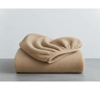 Luxury Teddy Fleece Fitted Sheet Teddy 30 CM Depth Ultra Soft Cozy & Fluffy Fitted Sheet Fleece Bed Sheet Breathable Antiallergy Teddy Bear Fleece (Mink, King)