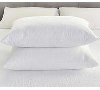Luxury Terry Towelling Waterproof Zipped pillow protectors, Pair