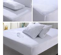 Luxury Terry Waterproof Mattress Cover Protector Anti Bed Bug Mattress Fitted Sheet Anti Alergic Mattress Cover (Double (138 * 190 * 30) cm)