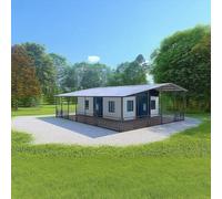 Luxury Tiny Homes for Sale Prefab, Expandable Modular Granny Container House Customized Bedrooms Kitchen and Bathrooms Movable Tiny Houses to Live in for Adult, Foldable Homes for Mobile Living