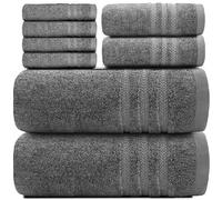 Luxury Towels 800GSM 100% Egyptian Cotton Super Soft Face Hand Large Jumbo Bath Sheets Quick Dry Bath Towels Hotel Quality Bathroom Towels Set (Charcoal Grey, 1X Bath Sheet)