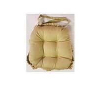 Luxury Twill Jumbo Chair Pads, Premium Extra Deep Thick Chunky Seat Cushions Vintage Style with Frill - 100% Cotton Covers In Choice Of Deep Dye Colour