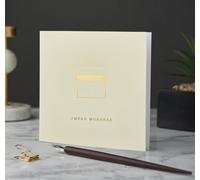 Luxury Umrah Mubarak Islamic Greeting Card, Mubarak - Hot Gold Foiled