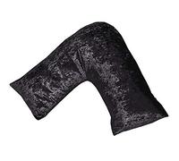 Luxury V Shaped Support Pillow with Crushed Marble Velvet Pillowcase UK Made - Soft, Lightweight & Glamorous Pillowcases - Ideal For Pregnancy and Breastfeeding