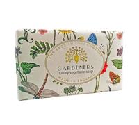The English Soap Company Vintage Wrapped Soap Bar, English Lavender Shea Butter Soap Bar, Moisturising Soap Bar for Face and Body, English Lavender Scent 190g