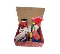 Luxury Vegan Treat Hamper with Festive Mug, Greeting Card, Assorted Sweets, Chocolates and Gift Packaging Ideal for Gifting, Celebrations, Winter Warmers and Seasonal Surprises (Style 1)