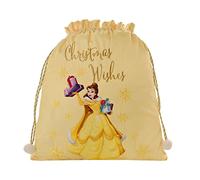 Luxury Velvet Disney Christmas Sack for Presents/Gifts - Princess Belle Yellow 1779